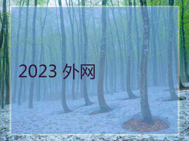 2023 外网