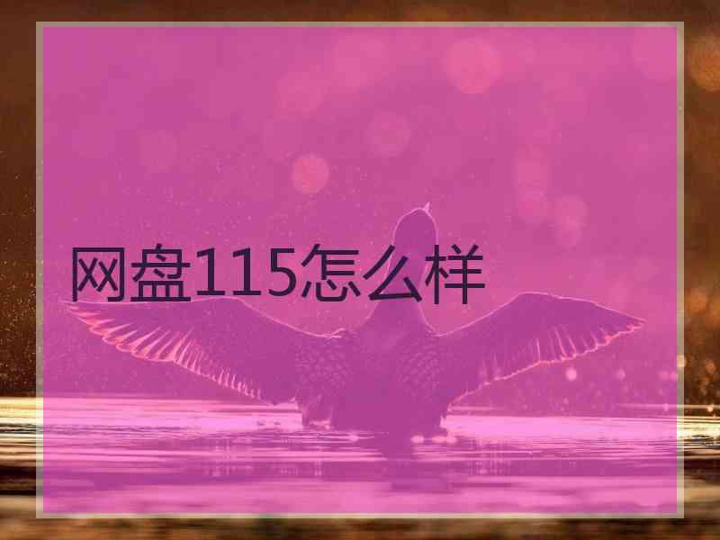 网盘115怎么样