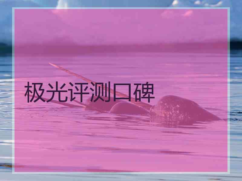 极光评测口碑