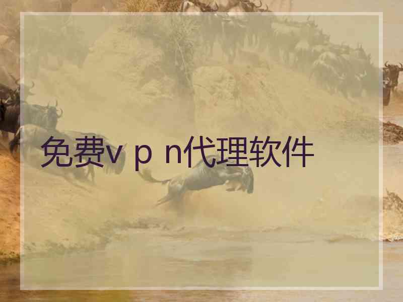 免费v p n代理软件