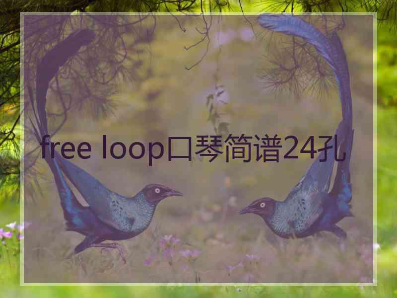 free loop口琴简谱24孔