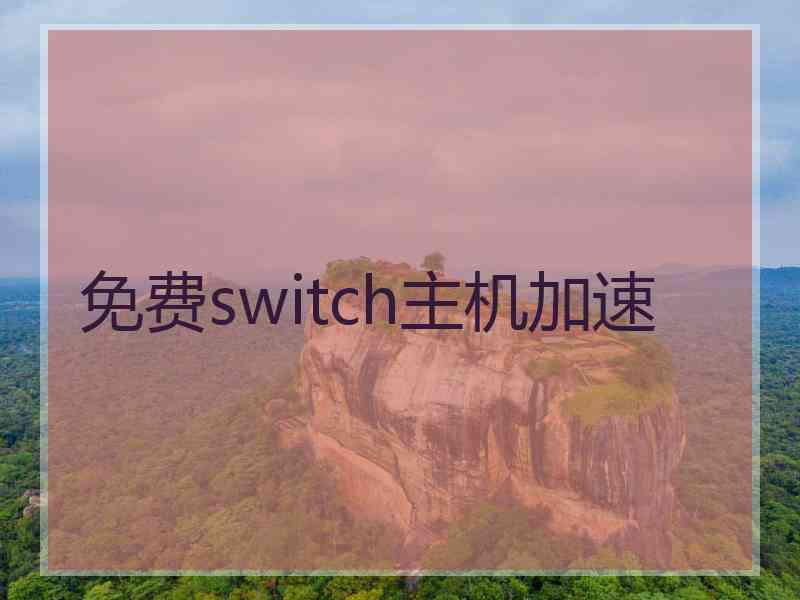 免费switch主机加速