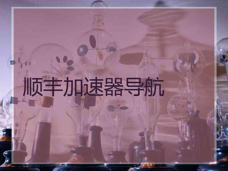 顺丰加速器导航