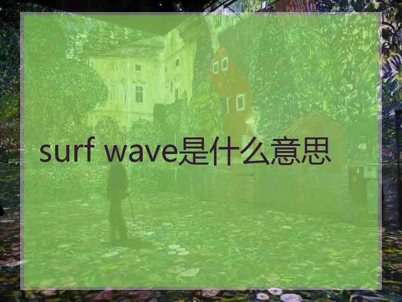 surf wave是什么意思