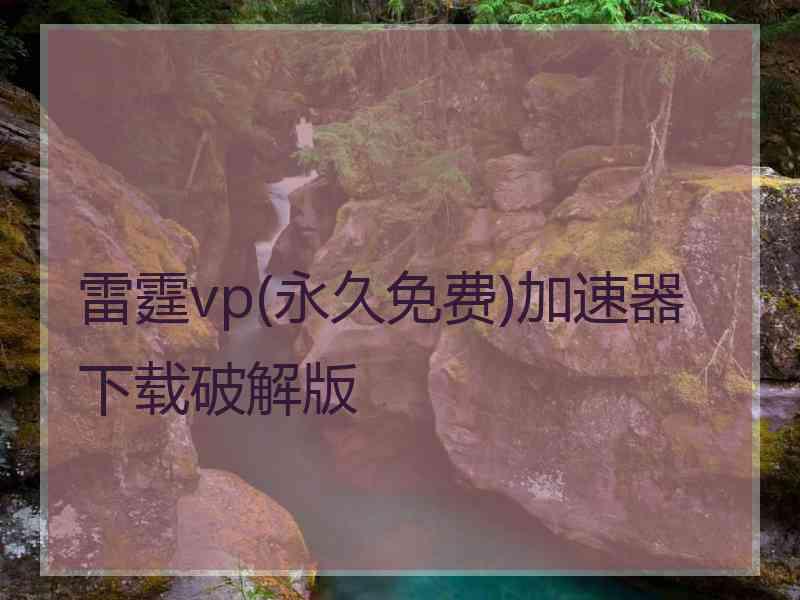 雷霆vp(永久免费)加速器下载破解版