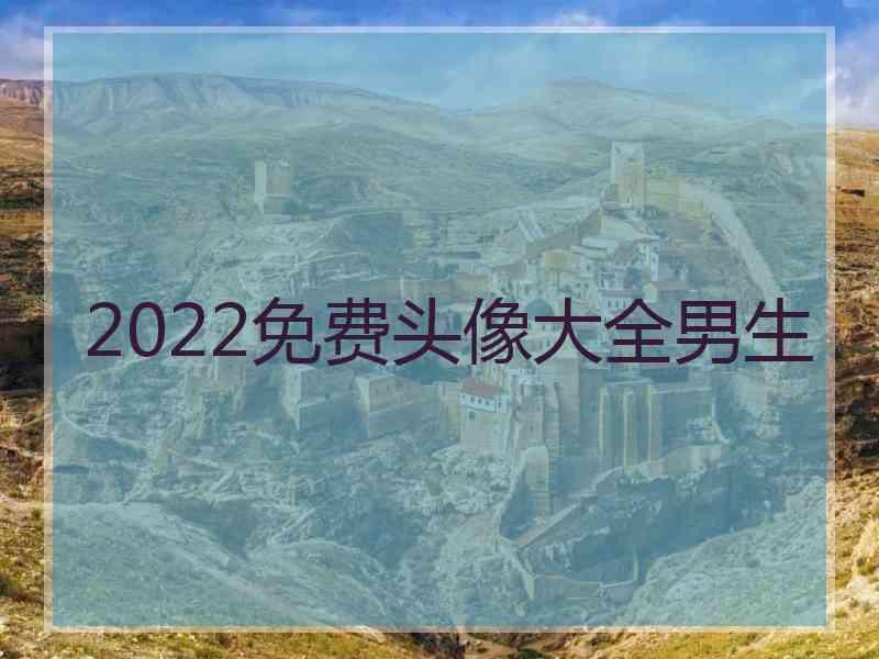 2022免费头像大全男生