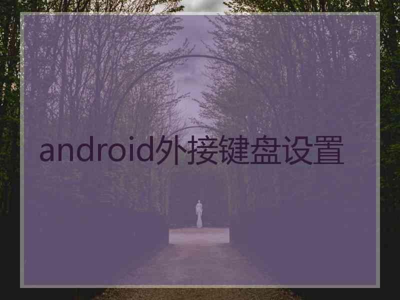 android外接键盘设置