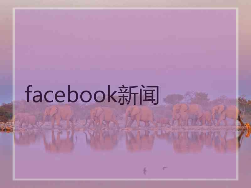 facebook新闻