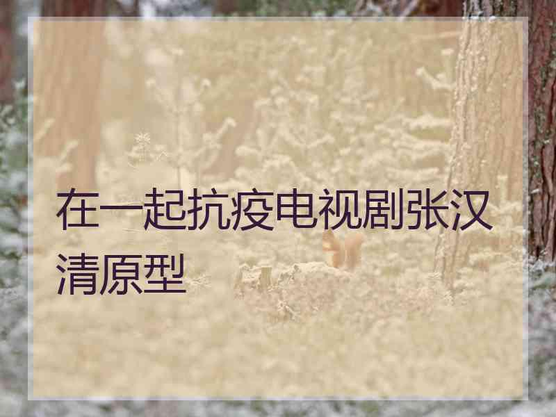 在一起抗疫电视剧张汉清原型