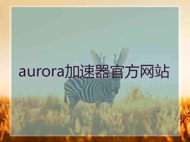 aurora加速器官方网站