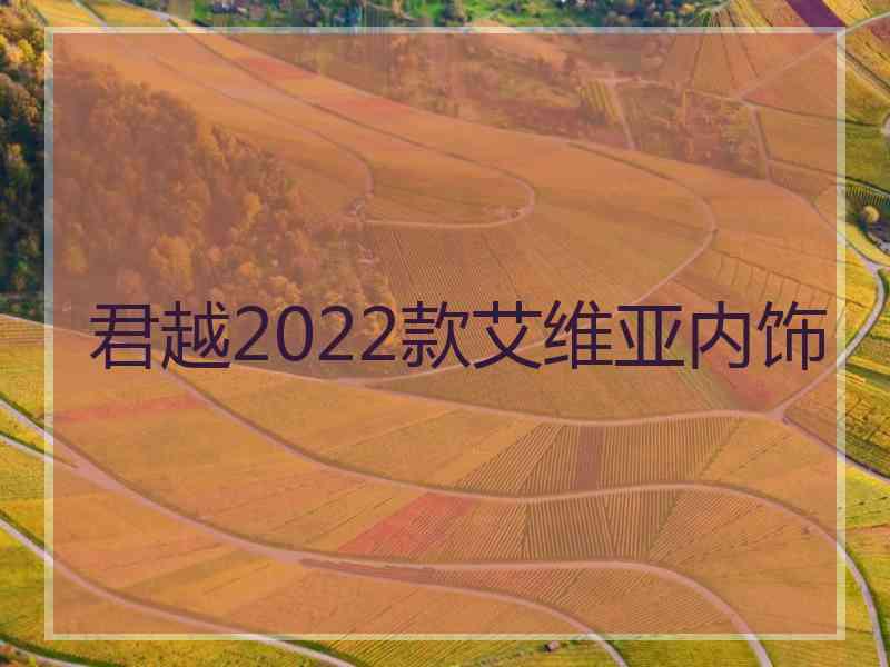 君越2022款艾维亚内饰