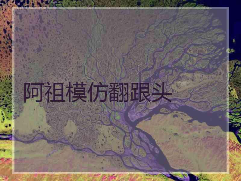 阿祖模仿翻跟头