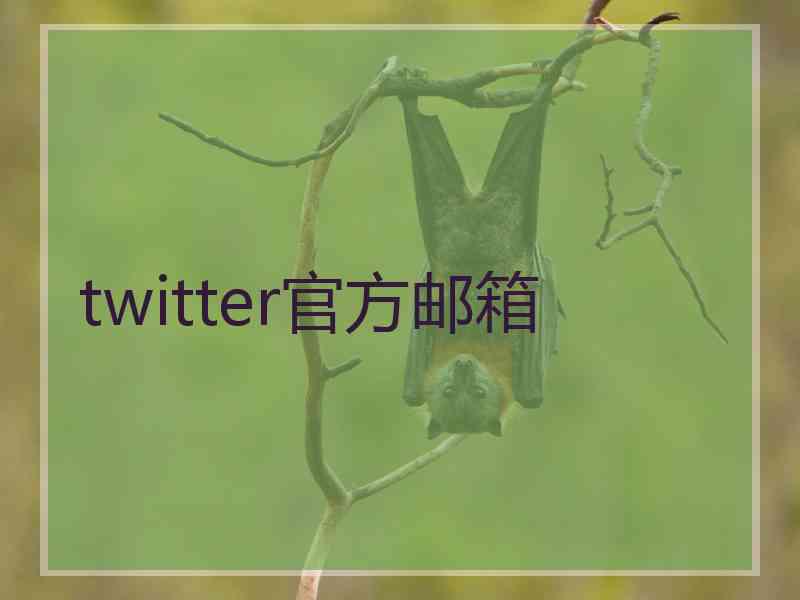 twitter官方邮箱