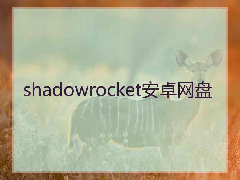 shadowrocket安卓网盘