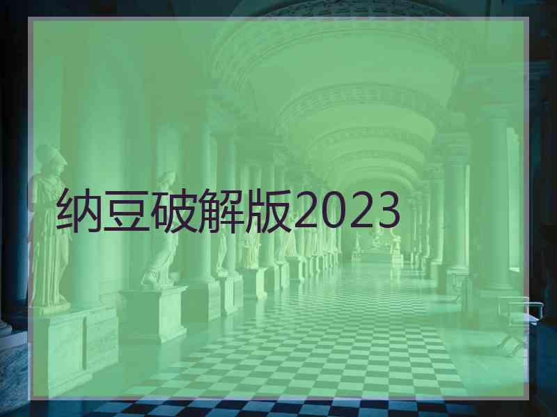 纳豆破解版2023