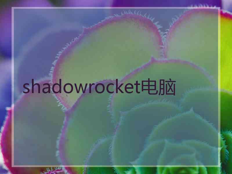 shadowrocket电脑