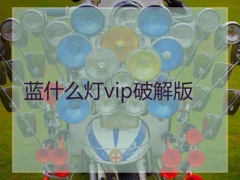 蓝什么灯vip破解版