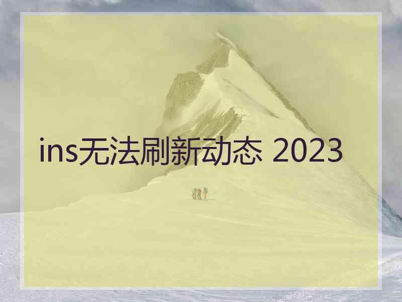 ins无法刷新动态 2023