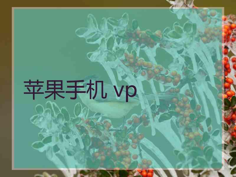 苹果手机 vp