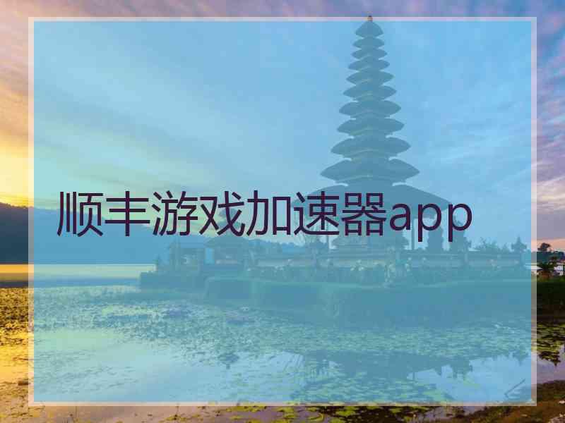 顺丰游戏加速器app