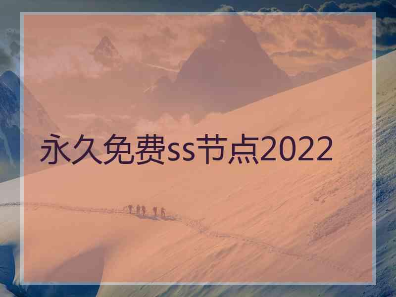 永久免费ss节点2022