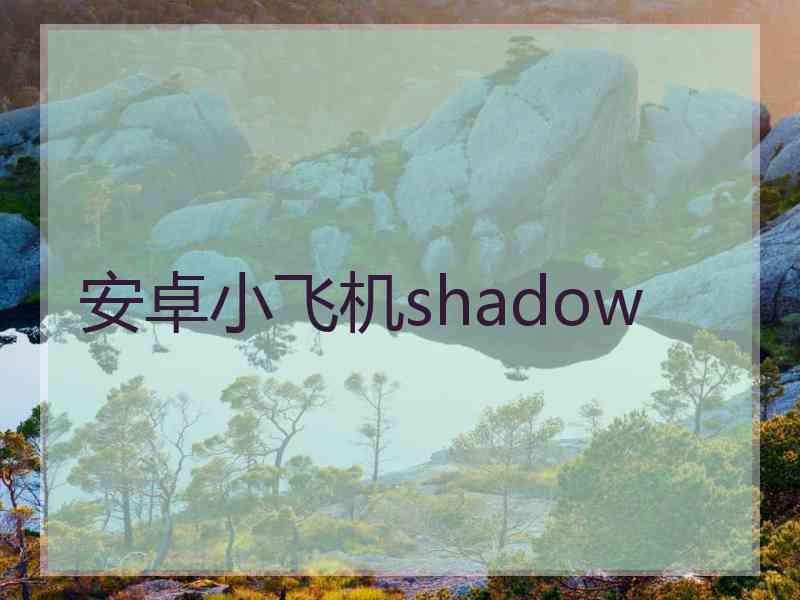 安卓小飞机shadow