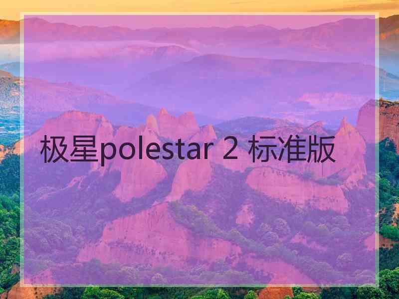 极星polestar 2 标准版