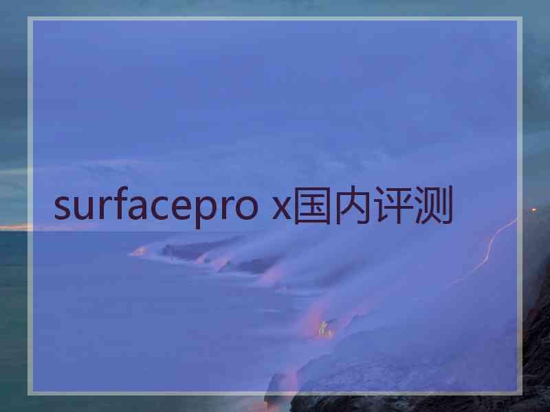 surfacepro x国内评测