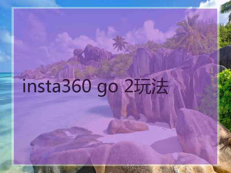 insta360 go 2玩法