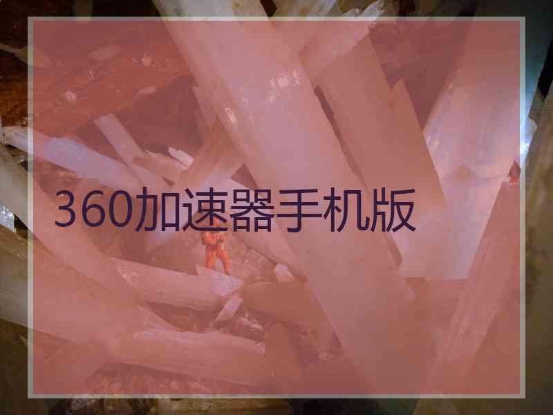 360加速器手机版