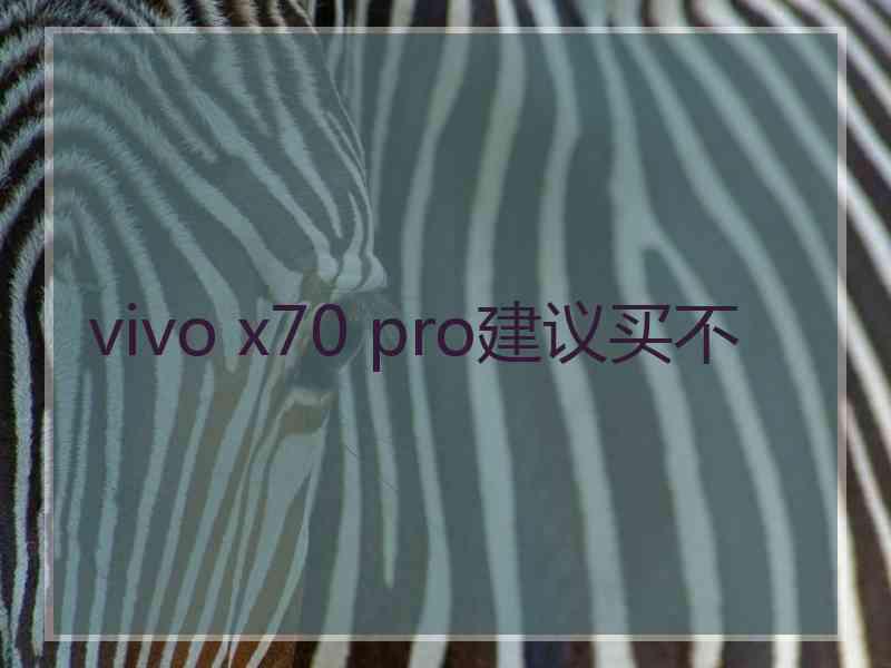 vivo x70 pro建议买不