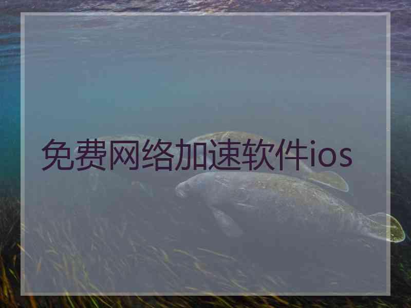 免费网络加速软件ios