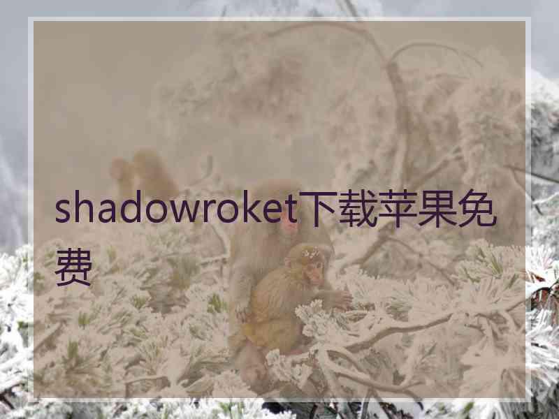 shadowroket下载苹果免费