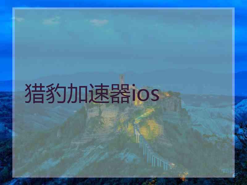 猎豹加速器ios