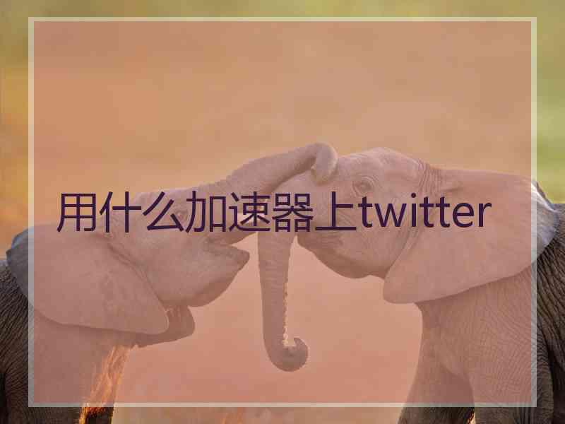 用什么加速器上twitter