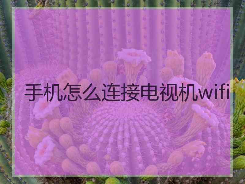 手机怎么连接电视机wifi