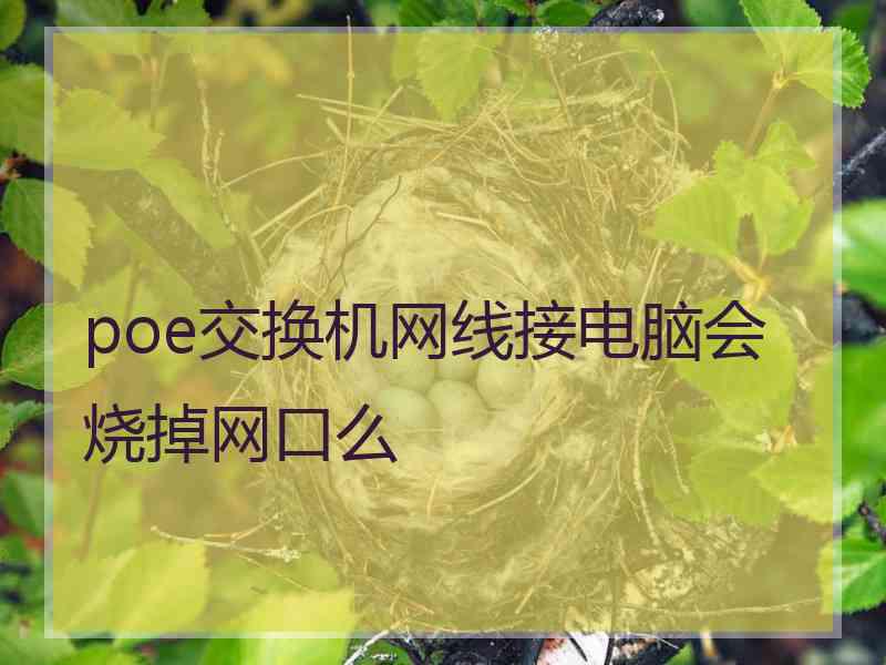 poe交换机网线接电脑会烧掉网口么