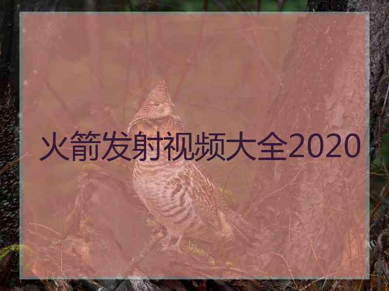 火箭发射视频大全2020