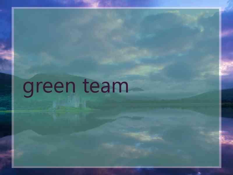 green team