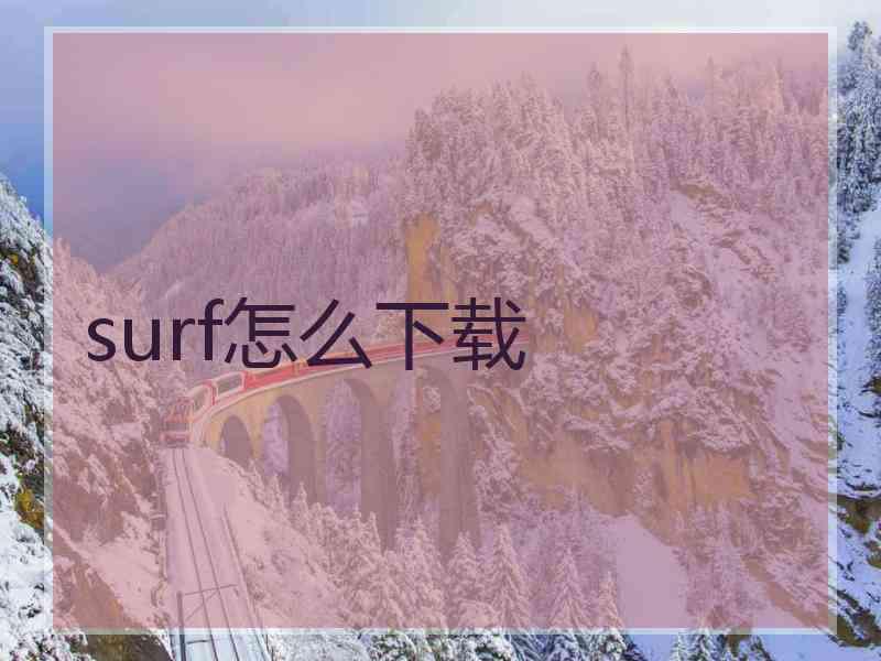 surf怎么下载